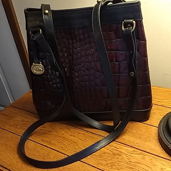 Brahmin Handbags - Brahmin alligator embossed leather shoulder bag